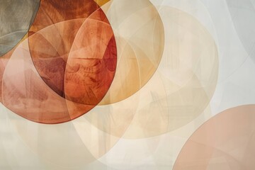 Soft Harmony: Overlapping Translucent Circles in Warm Neutrals