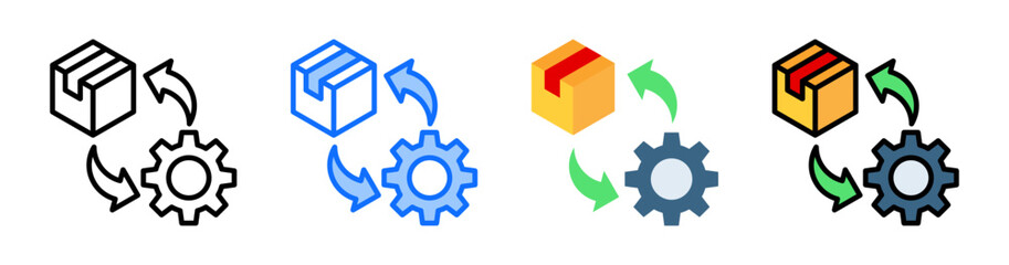 Product Operations Icon Collection Set Multiple Style