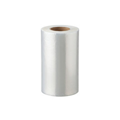 Roll of plastic food wrap film isolated