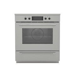 Obraz premium Modern electric wall oven appliance isolated