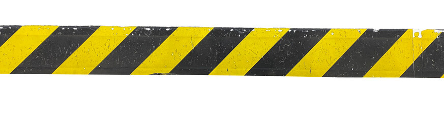 Grunge dirty under construction sign, black and yellow strips sign on floor