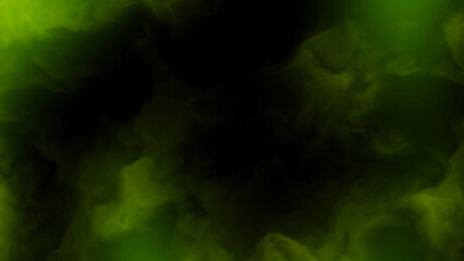 Dark green smoke a digital artwork for background