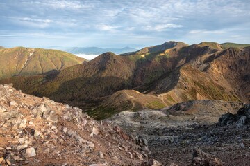 栃木県　紅葉真っ盛りの那須岳

