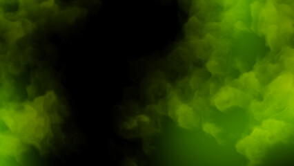 Dark green digital smoke effect wallpaper background