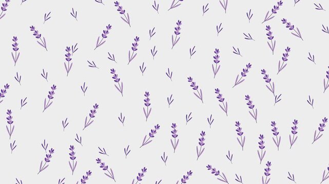 Lavender pattern a delicate scattering of small flowers and leaves creates a charming floral design.