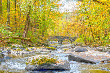Stone Arche Bridge on 10-Mile River 