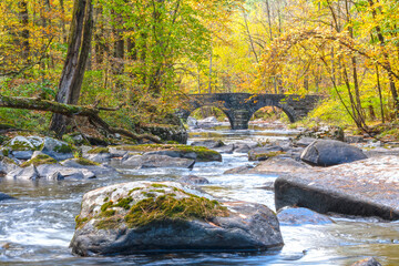Stone Arche Bridge on 10-Mile River 