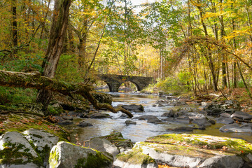 Stone Arche Bridge on 10-Mile River 