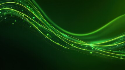 Abstract green lines design