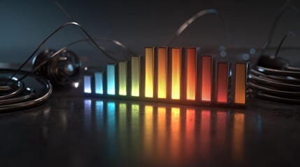 Colorful sound visualization