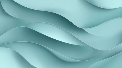 Abstract light teal waves background