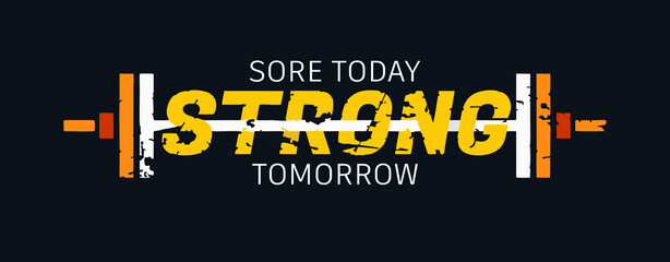 Fitness Quote wall mural, wall paper, wall sticker, banner