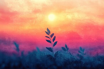 sunset sky gradient creates a mesmerizing and ethereal natural background- with its blend of warm hues and soft transitions- evoking a sense of tranquility and wonder- making it a perfect choice for a