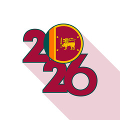 2026 Long Shadow Banner with Sri Lanka Flag Inside.