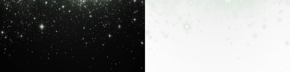 Sparkling starry overlay on a dark background transitioning to a light gradient, creating a magical atmosphere for creative design projects and visual storytelling