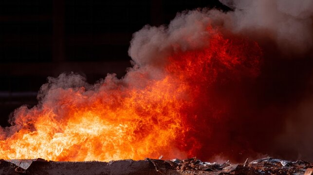 Molten sunfire ignites a dance of flames, echoing Bonfire Night's fervor and Diwalis luminous celebration of light - Powered by Adobe