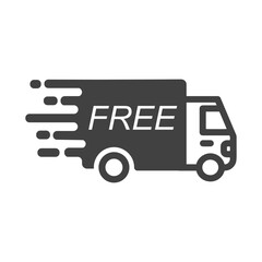 Free delivery vector icon in solid style.