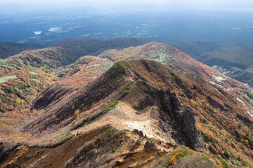 栃木県　紅葉真っ盛りの那須岳
