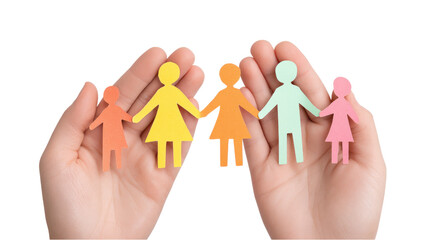 Paper Cutout Family - Diversity Concept