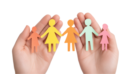Paper Cutout Family - Diversity Concept