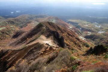 栃木県　紅葉真っ盛りの那須岳
