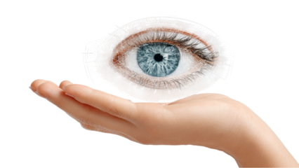 Eye on Hand: Vision, Care and Observation Concept