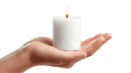 Candle in Hand: Symbol of Hope, Peace, and Remembrance