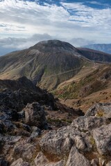 栃木県　紅葉真っ盛りの那須岳
