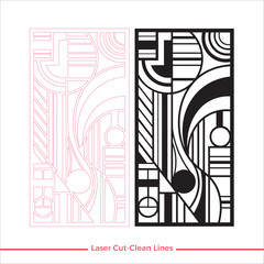 Contemporary Laser Cutting Pattern for Interior Decor