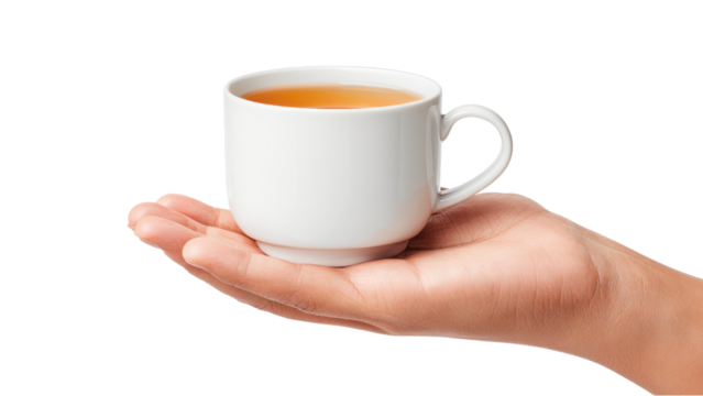 Hand Offering Tea Cup: Hot Beverage and Comfort Concept - Powered by Adobe