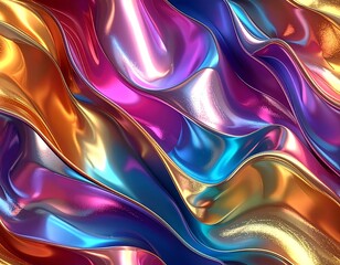 Obraz premium abstract colorful background with waves