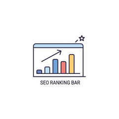 Obraz premium Bar chart depicting improvements in SEO ranking performance