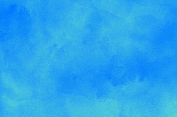 Abstract blue background in watercolor style