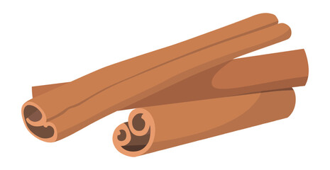 Realistic fresh ripe cinnamon isolated on white background - Vector illustration
