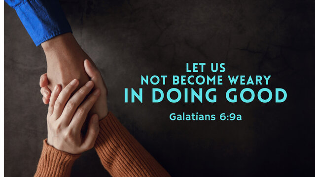 An inspirational Bible verse offers encouragement on themes of strength, perseverance, hope, joy, patience, and prayer