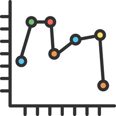 Line Graph  Icon