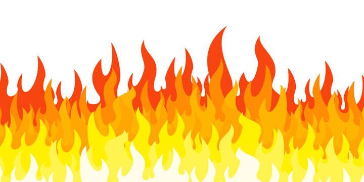Fire emoji vector symbol sign in flat style. vector illustration of flame