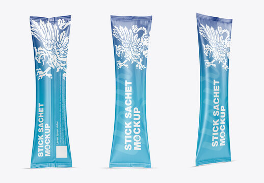Stick Sachet Mockup
