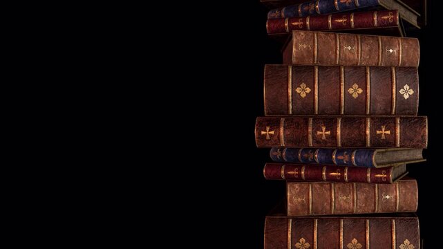 Stack Of Old Books On Alpha Loop