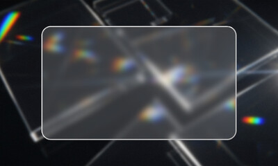 Abstract background with prism effect and blurred rectangle for text, perfect for adding a touch of modernity and sophistication to your designs