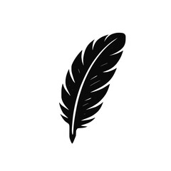 Fototapeta premium Black chicken feather