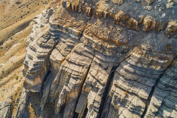 Aerial Drone View of Plateau Edges