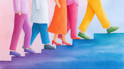 Narcissistic personality disorder, Person stepping on achievements to elevate their status or success.