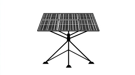 Solar panel array outdoor