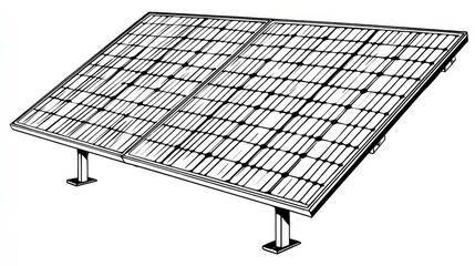 Solar panel system diagram