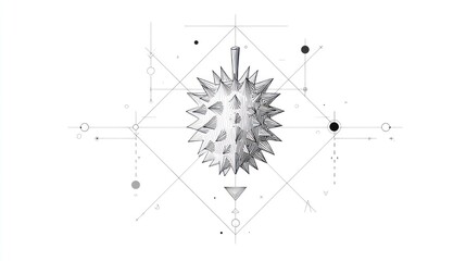 Abstract geometric fruit design