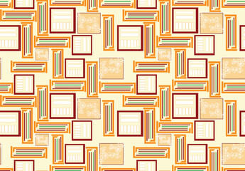 seamless pattern with geometric shapes