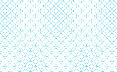 日本の伝統的な紋様（文様）素材。七宝のシームレスな和風デザイン素材