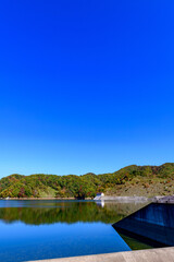 秋　宮城県の二ツ石ダム　
