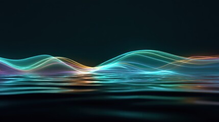 Abstract colorful wave patterns